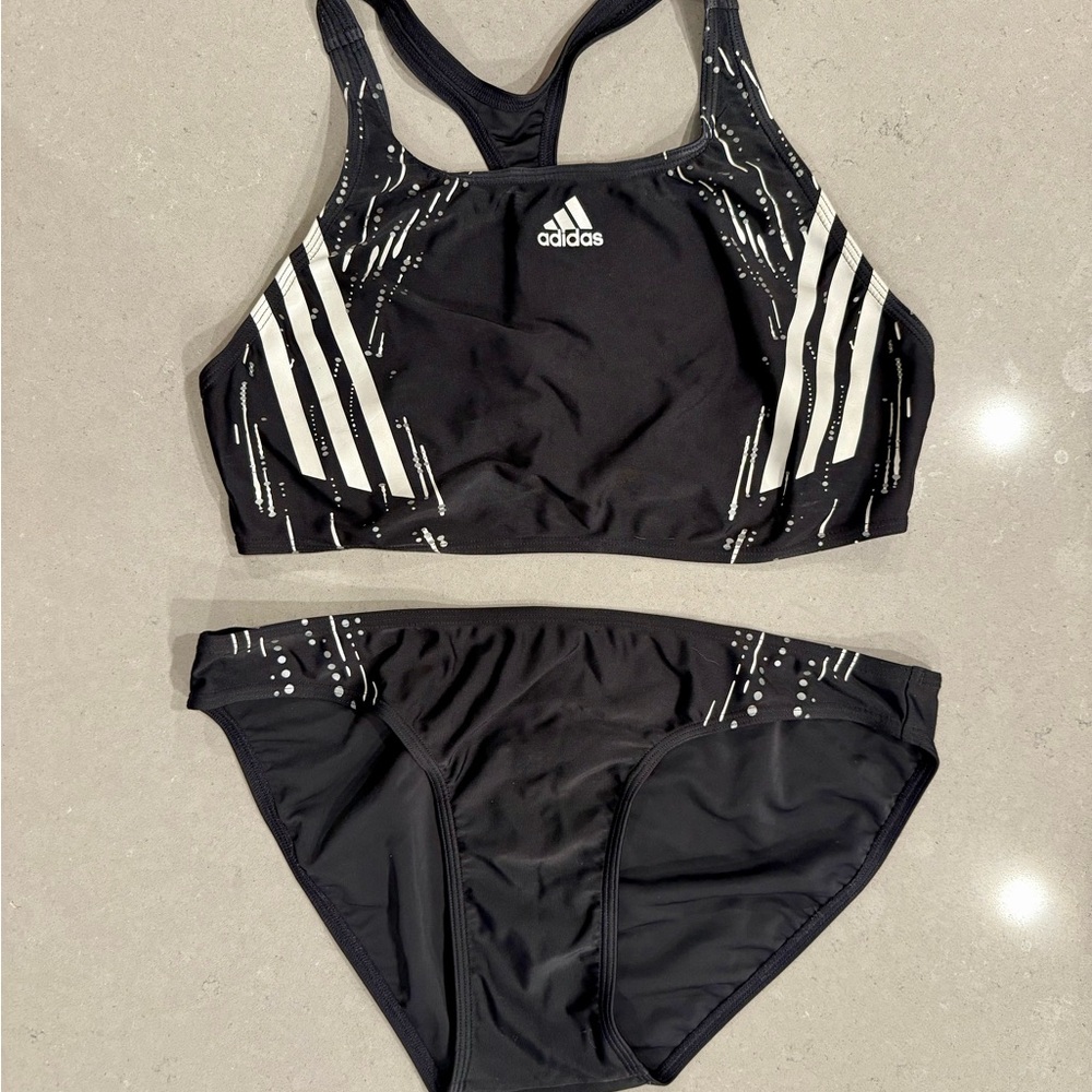 Adidas Black and White Sports Bikini